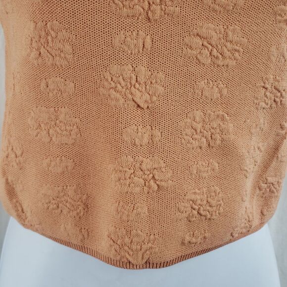 Zara Kids 11-12 Peach Asymmetrical One Shoulder Cropped Top - Picture 4 of 7